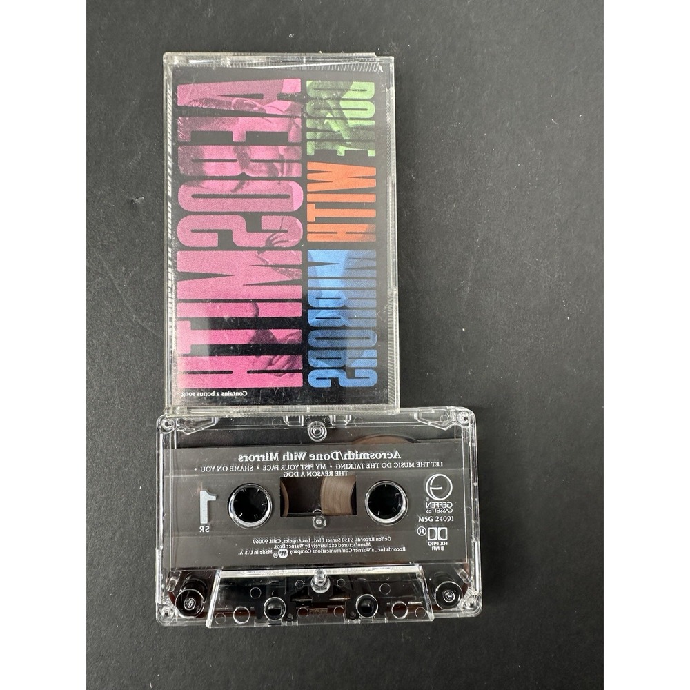 Aerosmith Done With Mirrors Cassette Tape 1985 Geffen M5G 24091 Tested Rock
